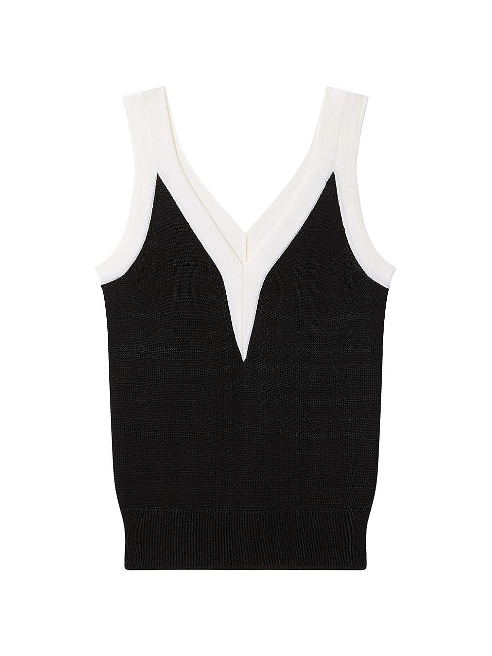 Womens Tessa Contrast-Trim Tank Top product image