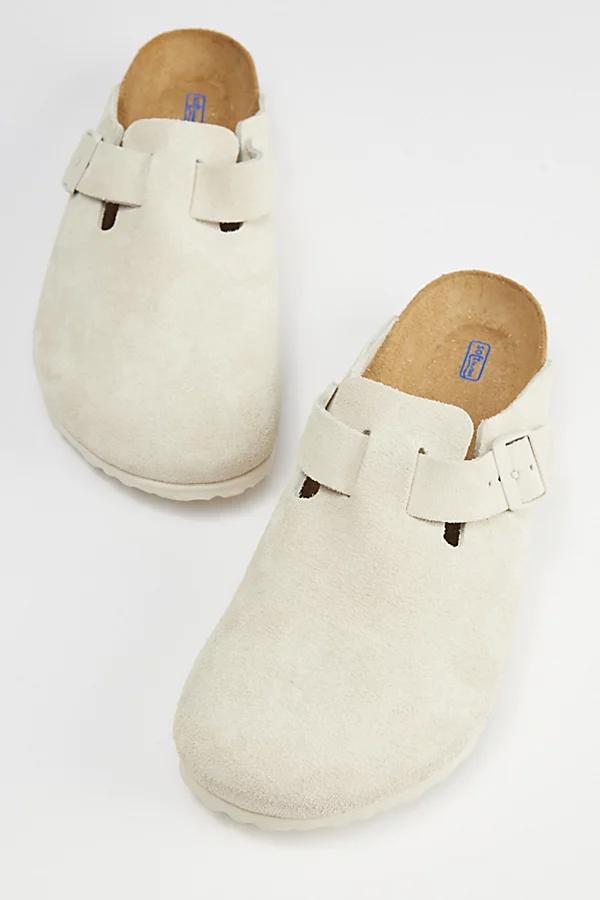 Birkenstock Mens Boston Soft Footbed Suede Leather Clogs from Finish Line Product Image