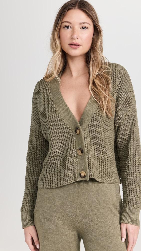 Eberjey Recycled Sweater Cropped Cardigan | Shopbop Product Image