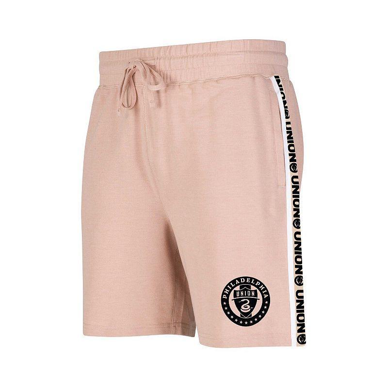 Mens Concepts Sport Tan Philadelphia Union Team Stripe Shorts Product Image