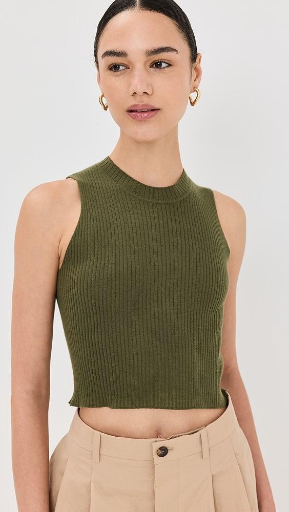 Sablyn Angie Sleeveless Cashmere Rib Tank | Shopbop Product Image