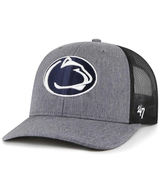 Mens 47 Brand Charcoal Penn State Nittany Lions Carbon Trucker Adjustable Hat Product Image