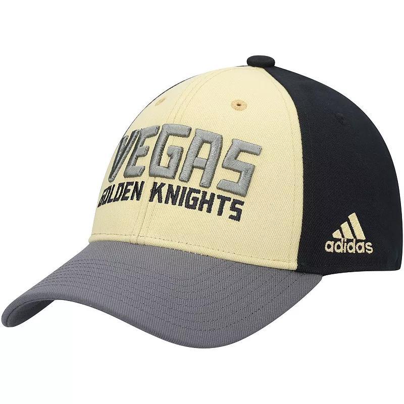 Mens adidas Black Vegas Golden Knights Locker Room Adjustable Hat Product Image