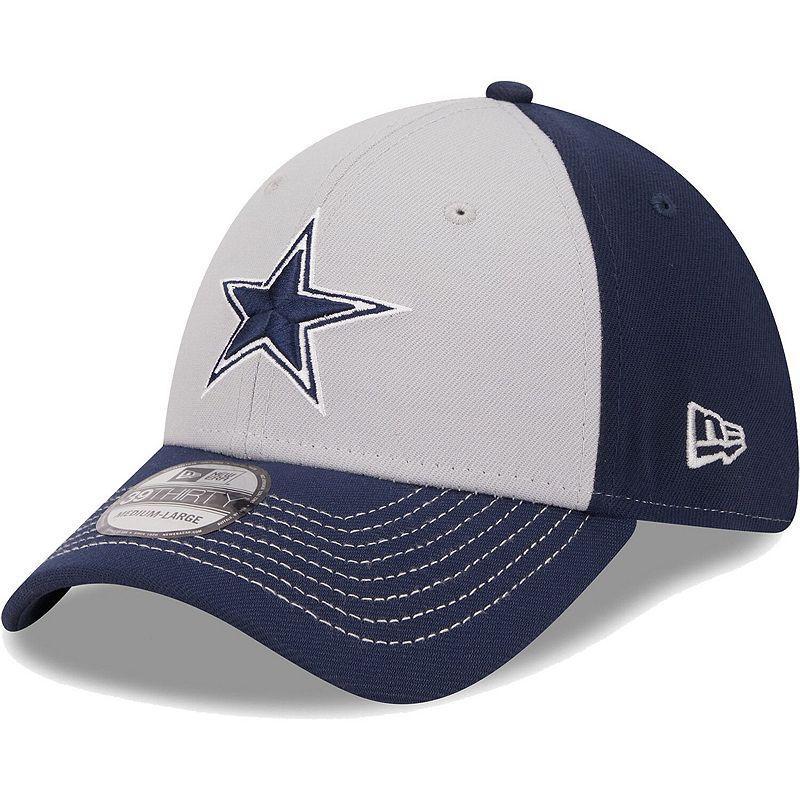 Mens New Era Gray Dallas Cowboys Main 39THIRTY Flex Hat Product Image