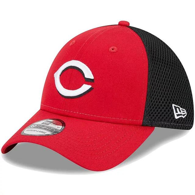 Mens New Era Red Cincinnati Reds Team Neo 39THIRTY Flex Hat Product Image