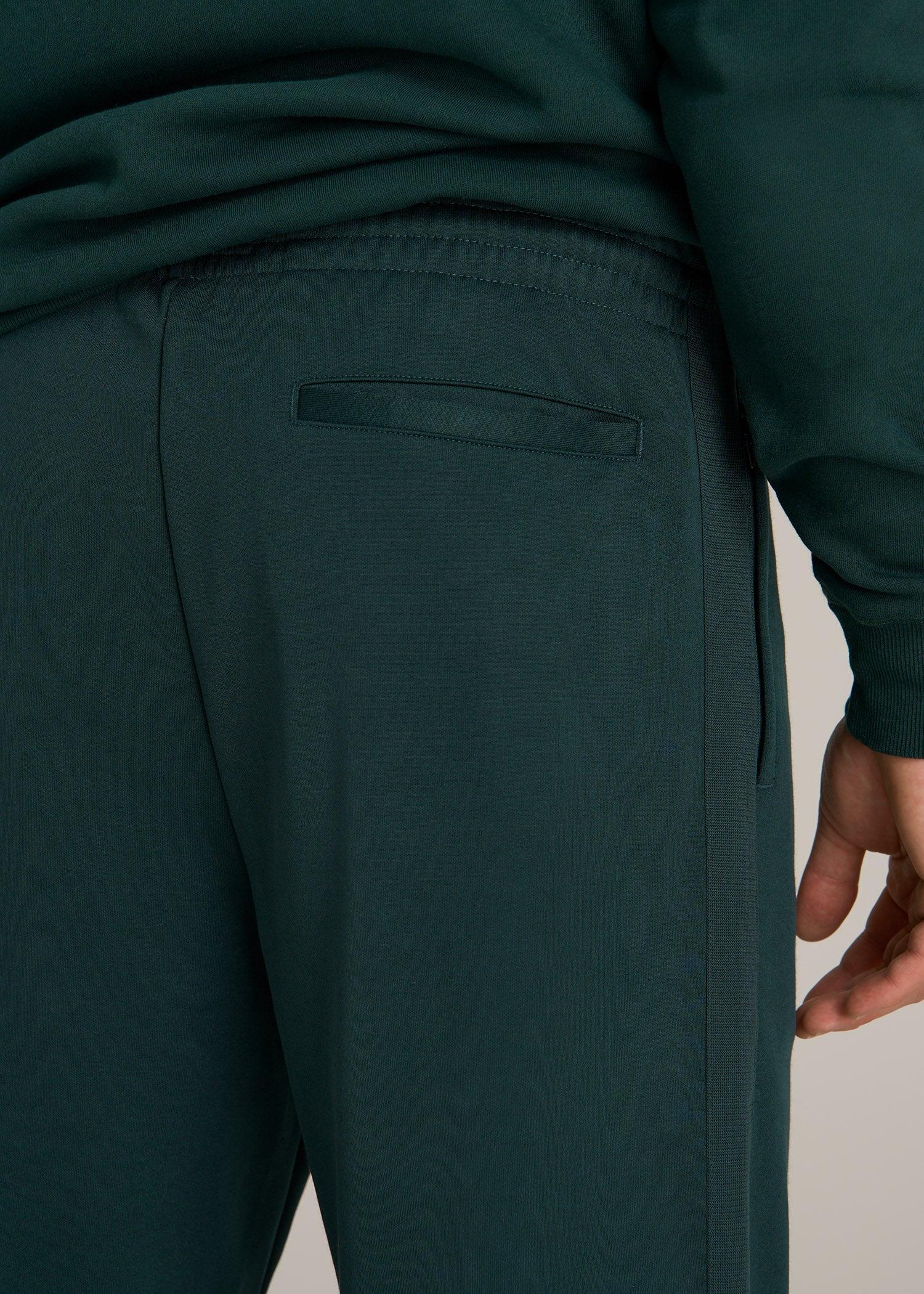 Tricot Extra-Long Track Pants for Tall Men in Emerald Male Product Image