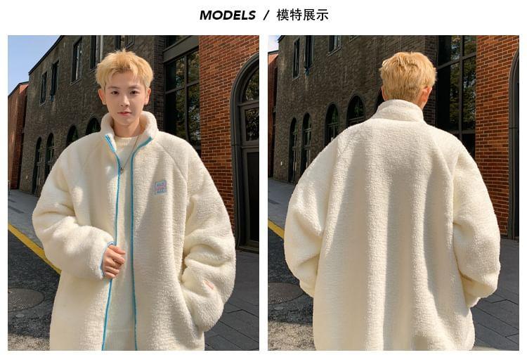 Mock Neck Zip-Up Jacket Product Image