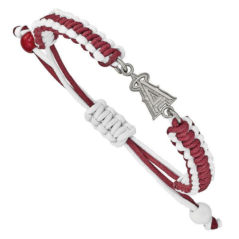 LogoArt Los Angeles Angels Adjustable Cord Bracelet, Womens Red Product Image