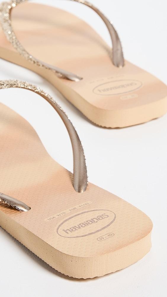 Havaianas Slim Square Glitterparty Sandals | Shopbop Product Image