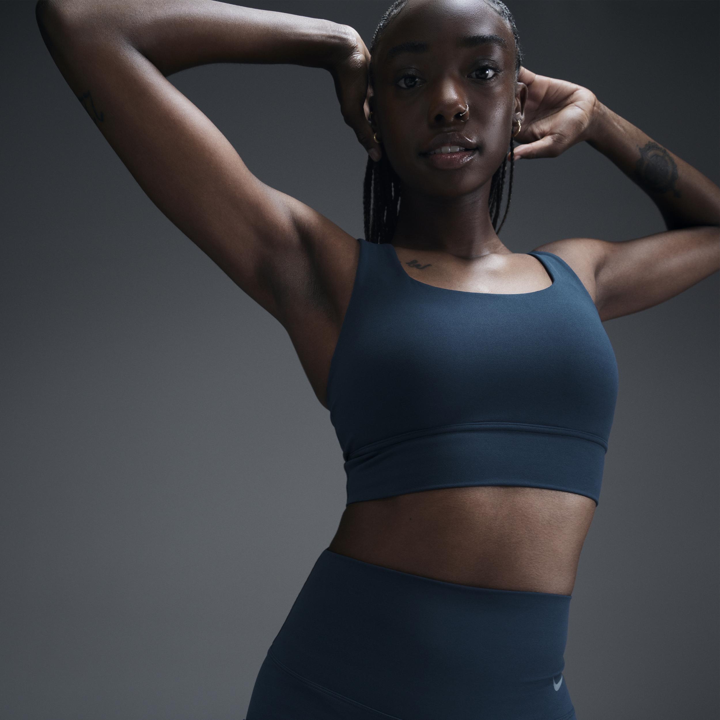 Nike Women's Zenvy Medium-Support Padded Longline Sports Bra Product Image