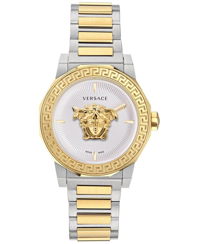 Versace Womens Medusa Deco Quartz Analog Two Tone Stainless Steel Bracelet Watch Product Image