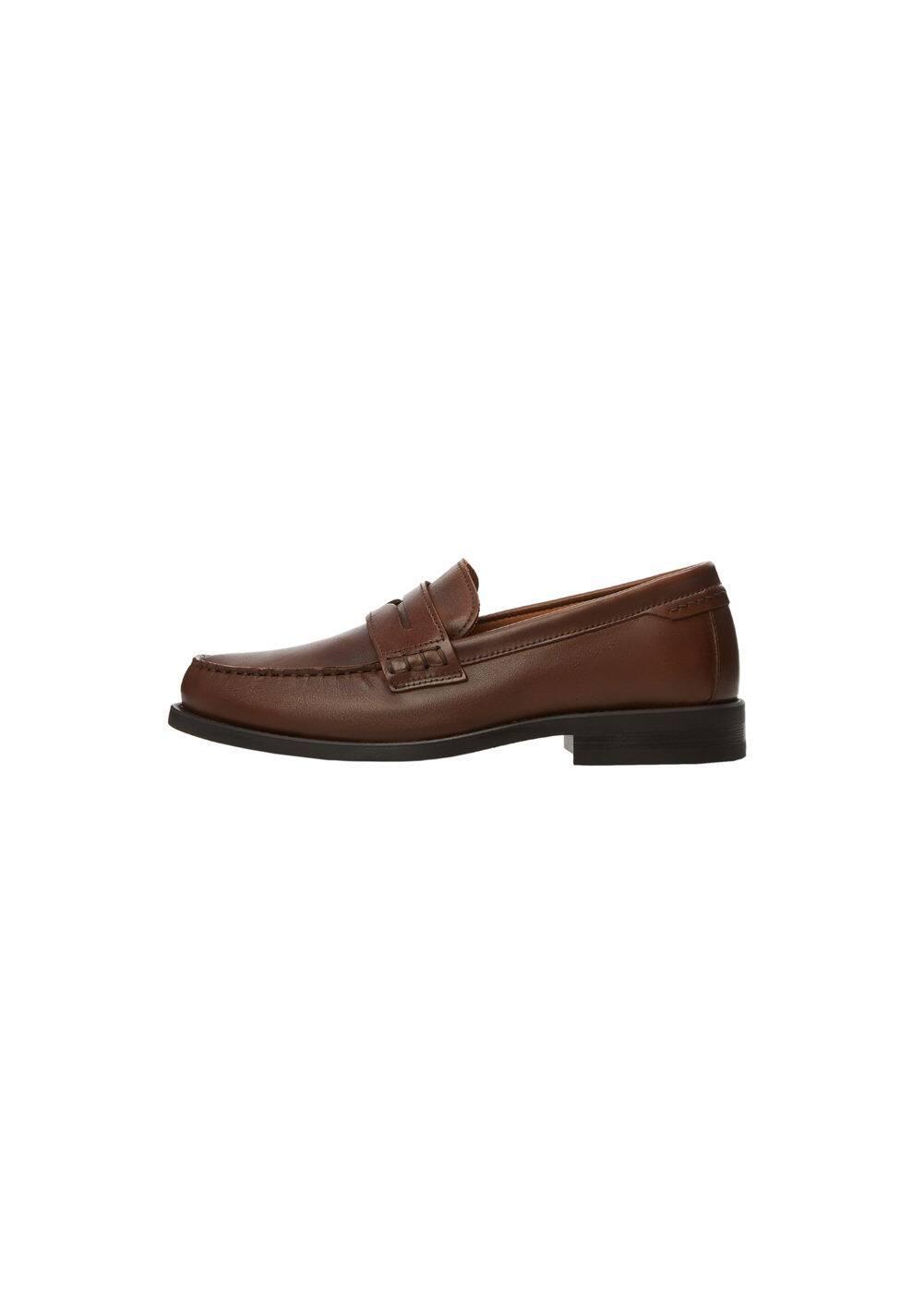 MANGO MAN penny loafers leatherMen Product Image