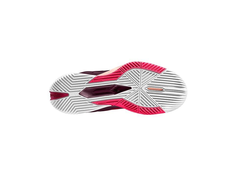 Wilson Rush Pro 4.0 Tennis Shoes (Beet /White/Tropical Peach) Women's Shoes Product Image