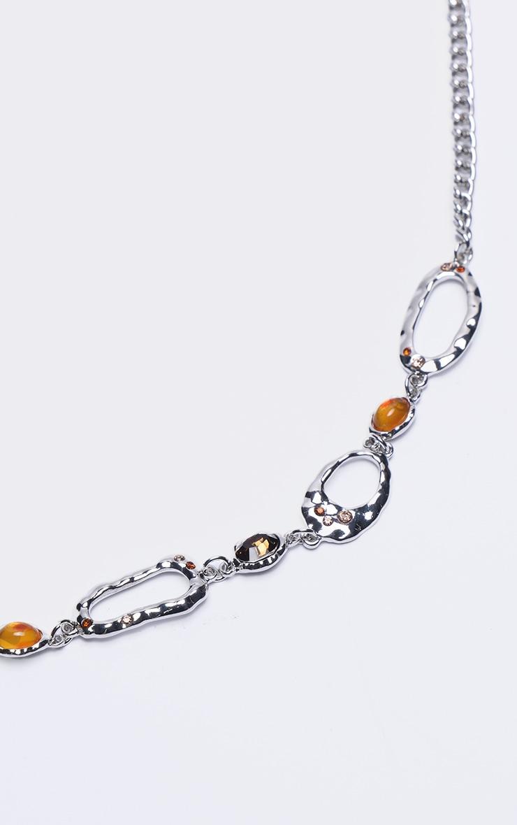 Silver Molten Jewel Belly Chain Product Image