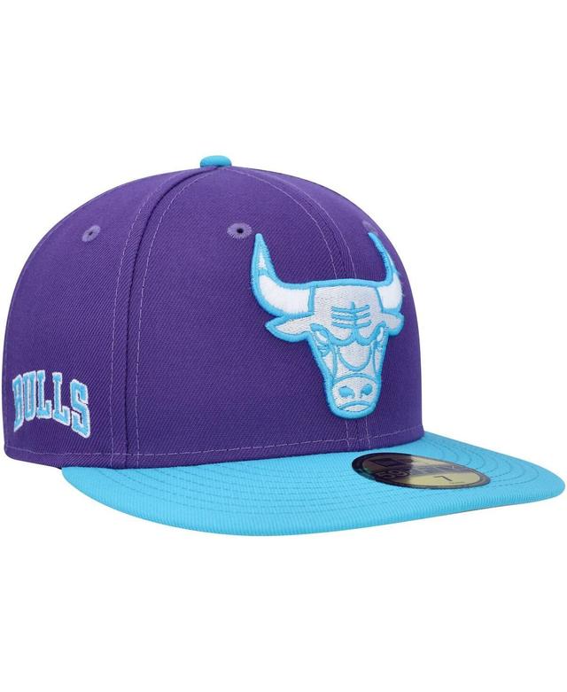 Mens New Era Purple Chicago Bulls Vice 59FIFTY Fitted Hat Product Image