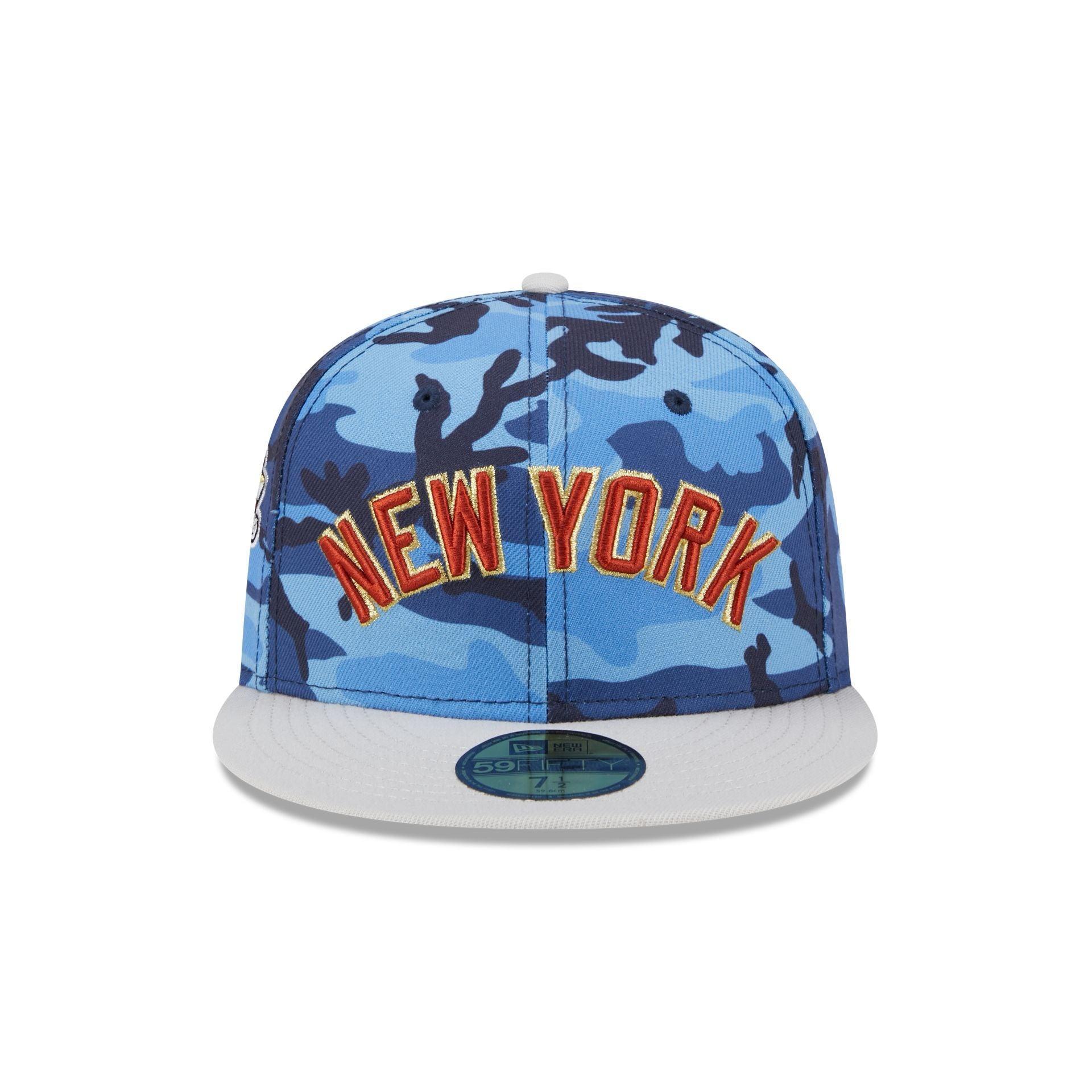 New York Yankees Blue Camo 59FIFTY Fitted Hat Male Product Image