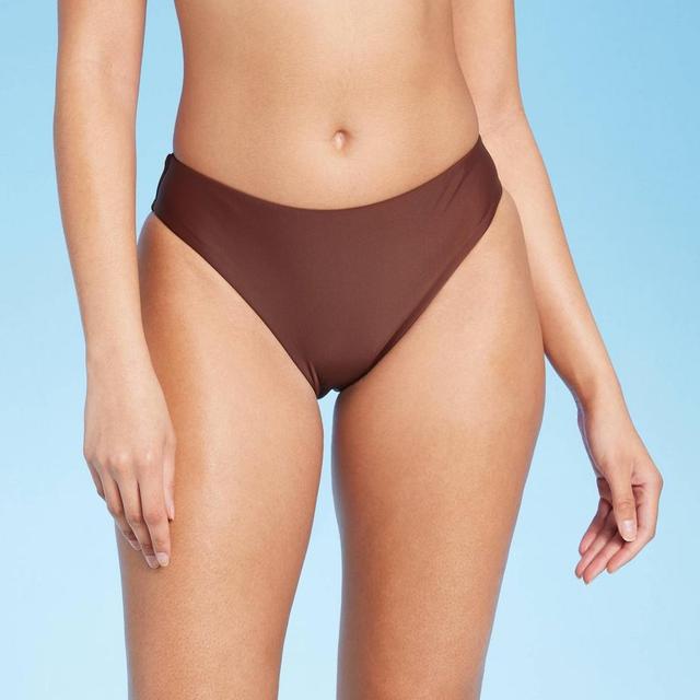 Womens Cheeky Bikini Bottom - Shade & Shore Brown XL Product Image