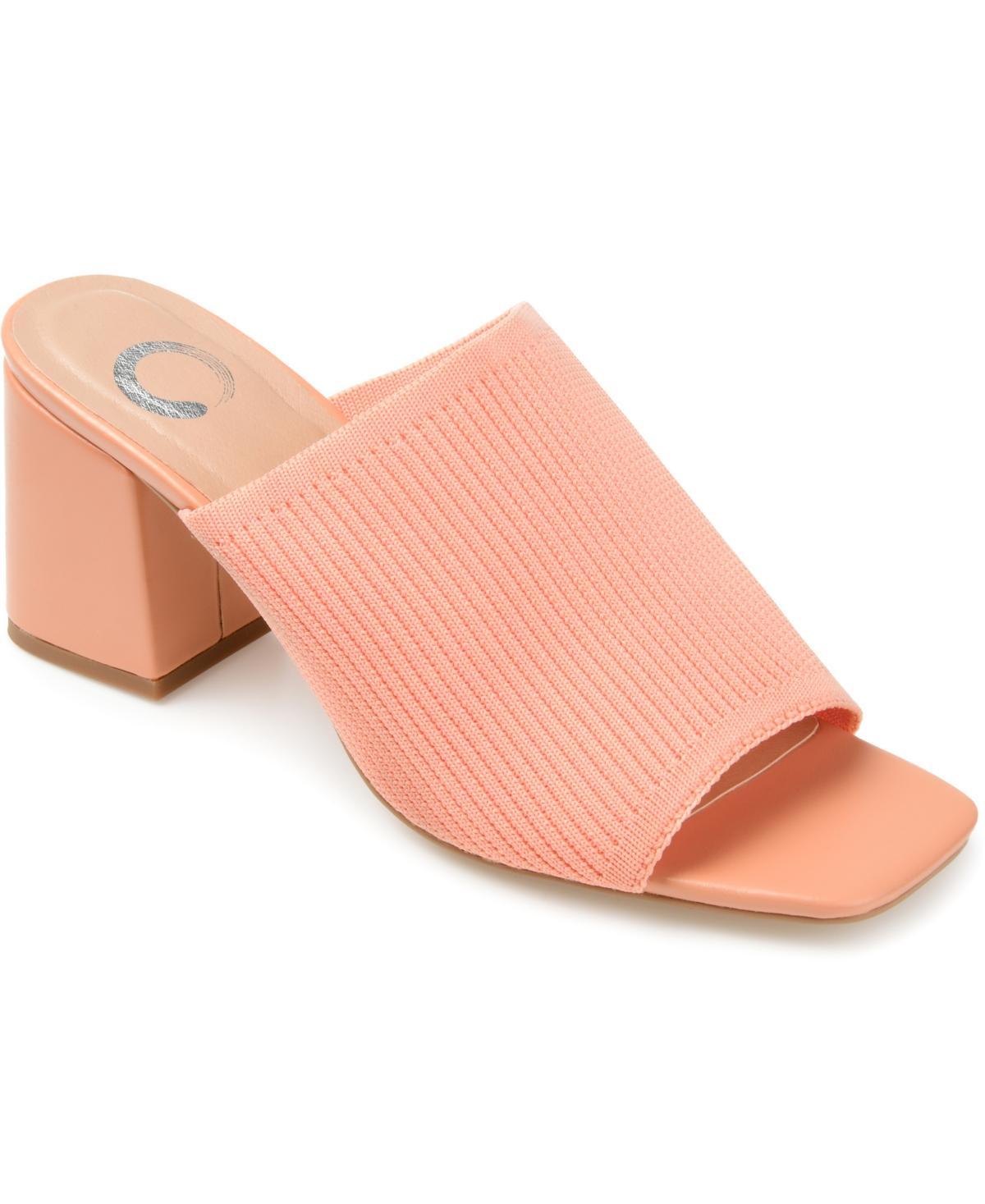 Journee Collection Womens Lorenna Block Heel Slide Sandals Product Image