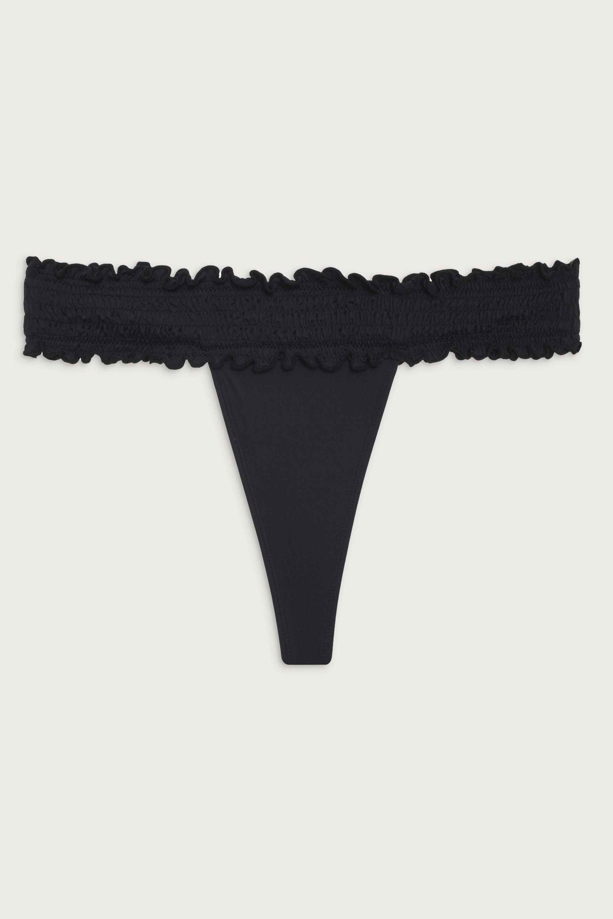 Sofia Micro Bikini Bottom - Black Product Image