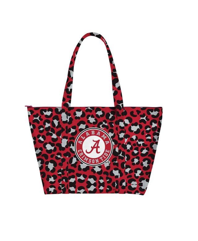 Womens Alabama Crimson Tide Leopard Weekender Tote Bag Product Image