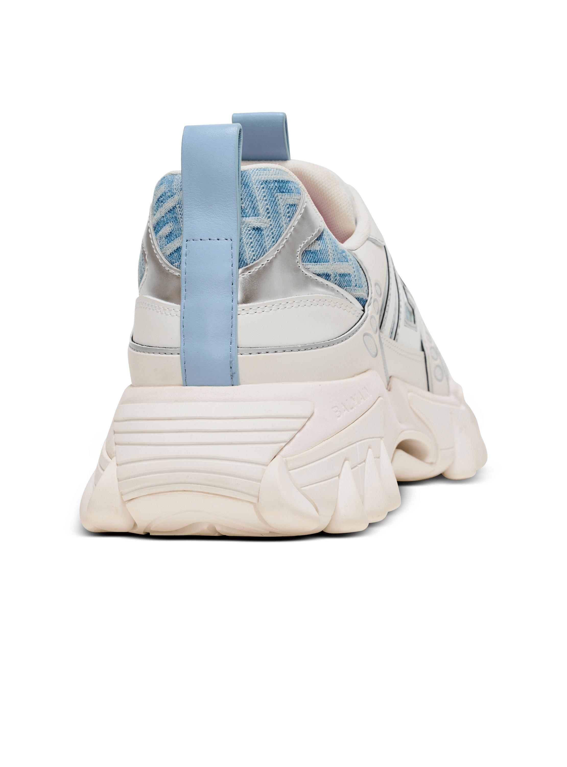 B-East sneakers in monogrammed PB Labyrinth denim Product Image