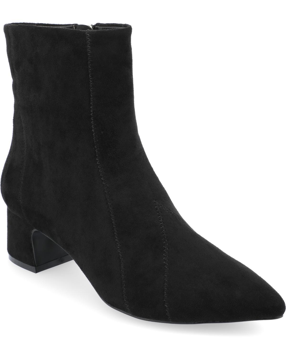 Journee Collection Womens Lusinda Block Heel Booties, 9 Medium Product Image