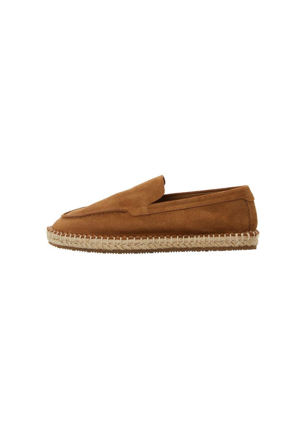 MANGO MAN - Jute suede leather espadrille khakiMen Product Image