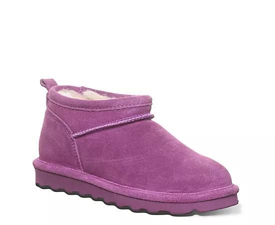 Bearpaw Super Shorty Womens Suede Winter Boots Hypnotic Purple Product Image