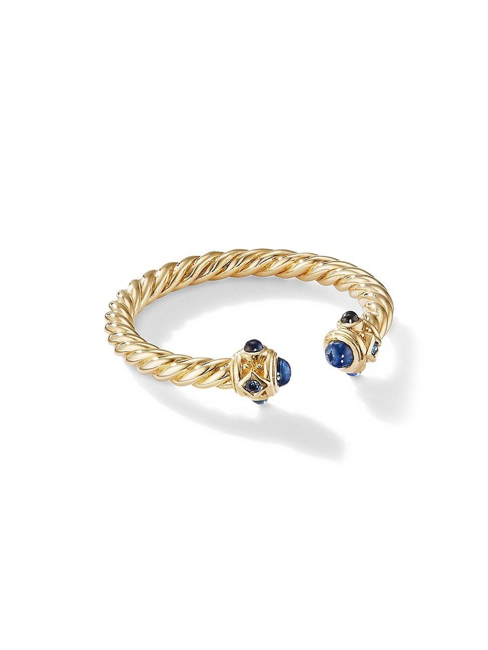 Womens Renaissance Open Ring in 18K Gold With Gemstones Product Image