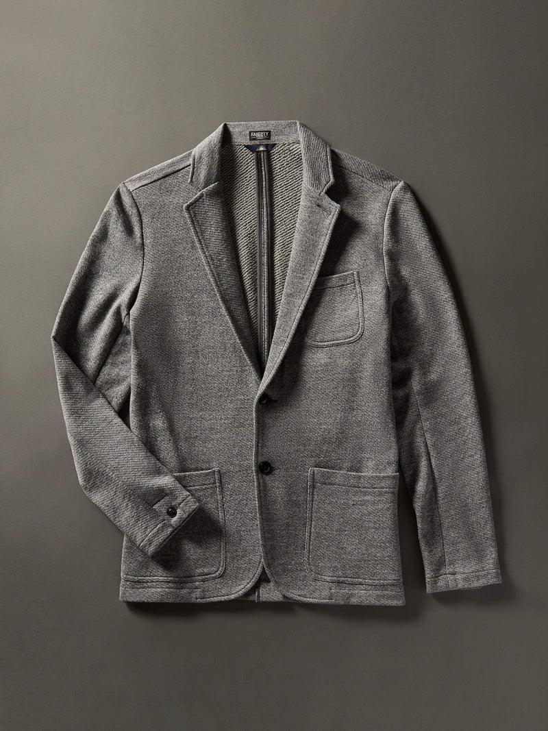 Inlet Knit Blazer - Medium Grey Melange Product Image