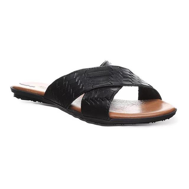 Bearpaw Ximena Womens Leather Slide Sandals Product Image