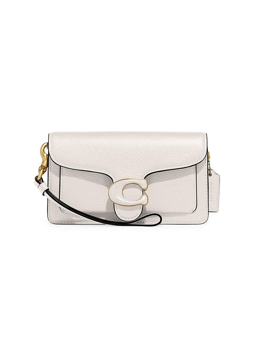 COACH Tabby Solid Polished Pebble Convertible Gold Chain Wristlet Crossbody Bag Product Image