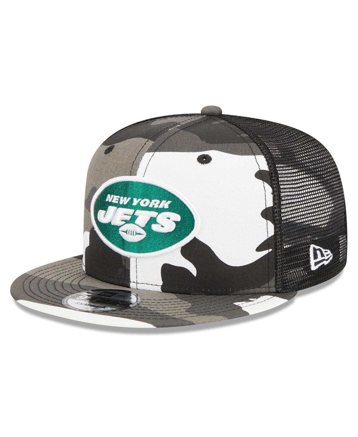 Mens New Era Urban Camo New York Jets 9FIFTY Trucker Snapback Hat, Green Product Image