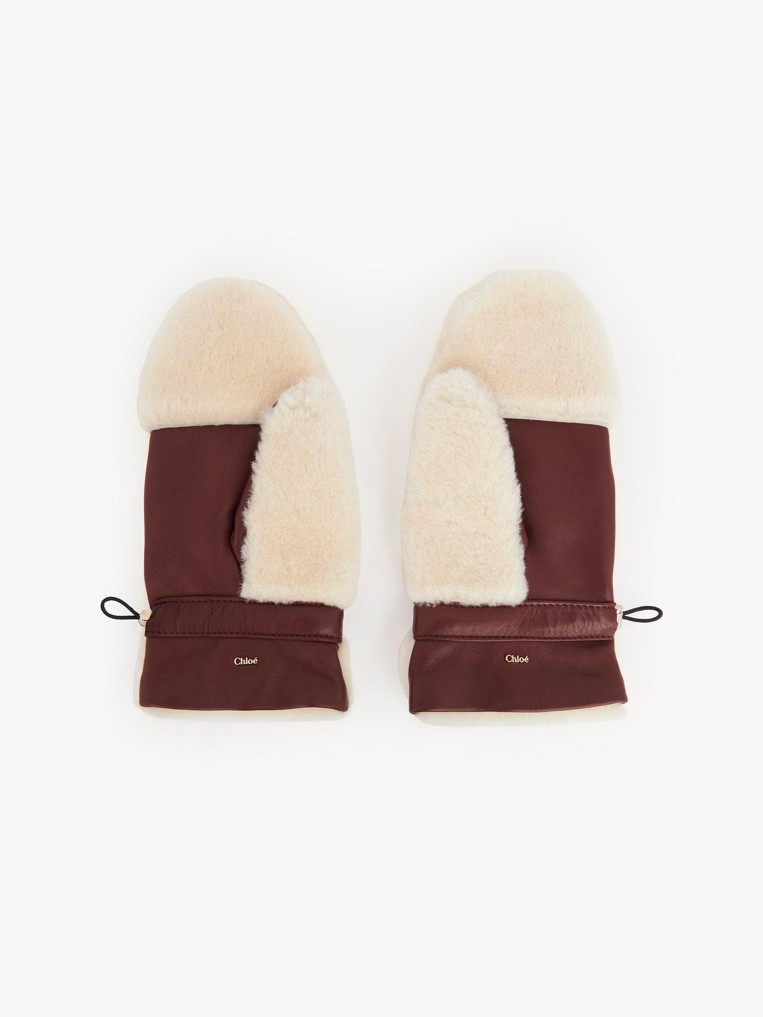 Shearling mittens Product Image