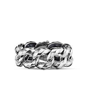 Womens Cable Edge Curb-Chain Bracelet In Sterling Silver Product Image