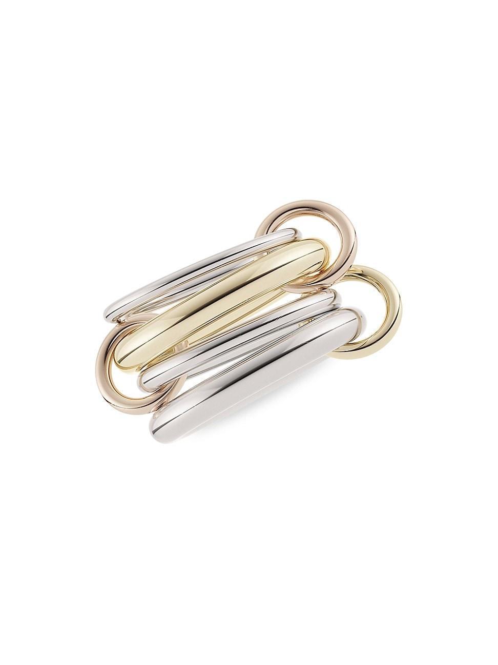 Womens Cici Two-Tone Sterling Silver 5-Link Ring Product Image