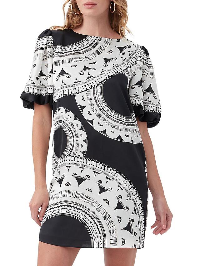 Womens Luv Printed Short-Sleeve Minidress Product Image