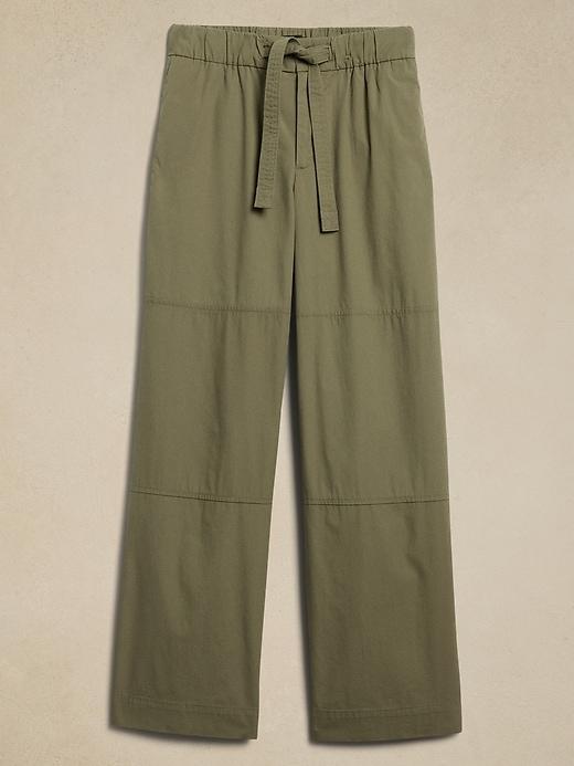 Poplin Straight Pant Product Image