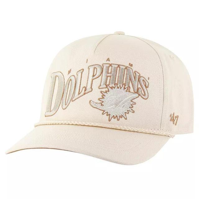 Mens 47 Natural Miami Dolphins Wave Rope Hitch Adjustable Hat Product Image