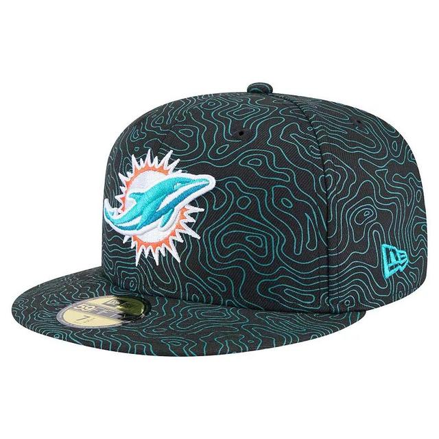 Mens New Era Miami Dolphins Geo 59FIFTY Fitted Hat Product Image