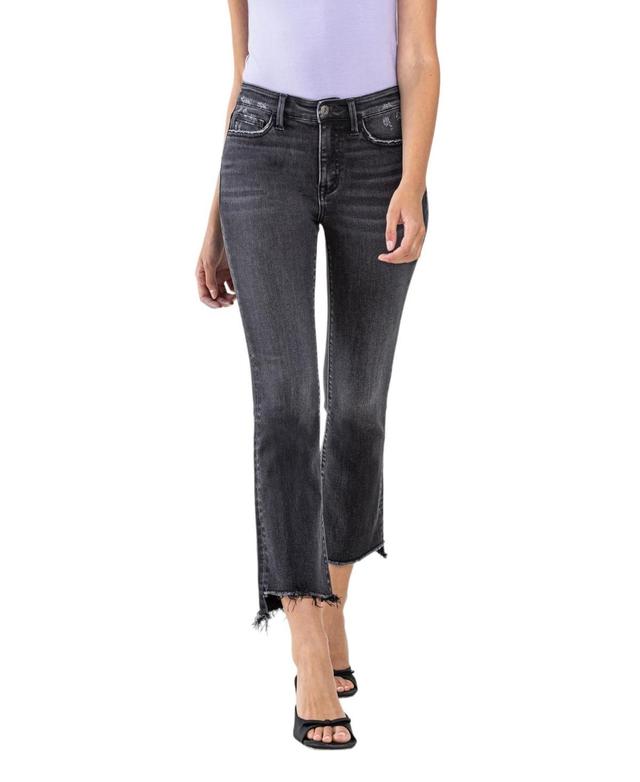 Vervet Womens High Rise Cropped Flare Jeans Product Image