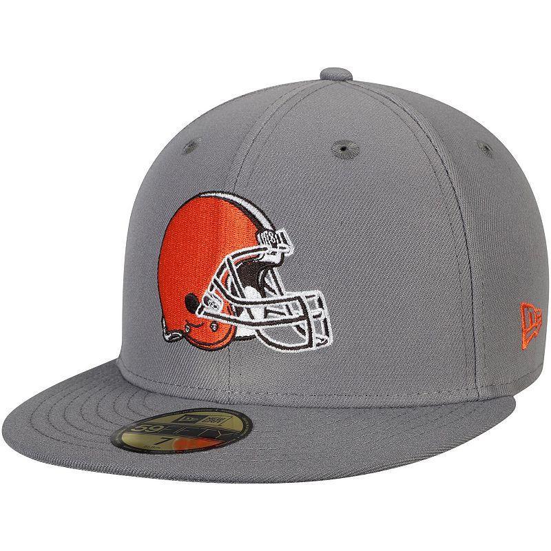 Mens New Era Graphite Cleveland Browns Storm 59FIFTY Fitted Hat Product Image