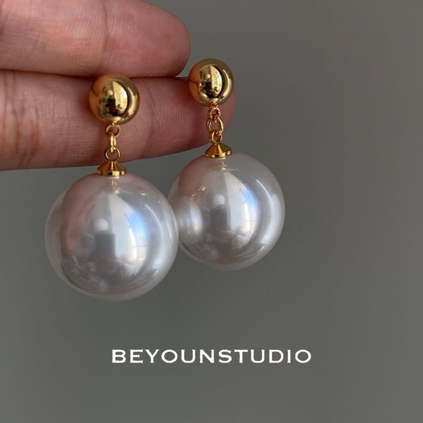 Faux Pearl Alloy Drop Earring Baroque Pearl Earrings Product Image