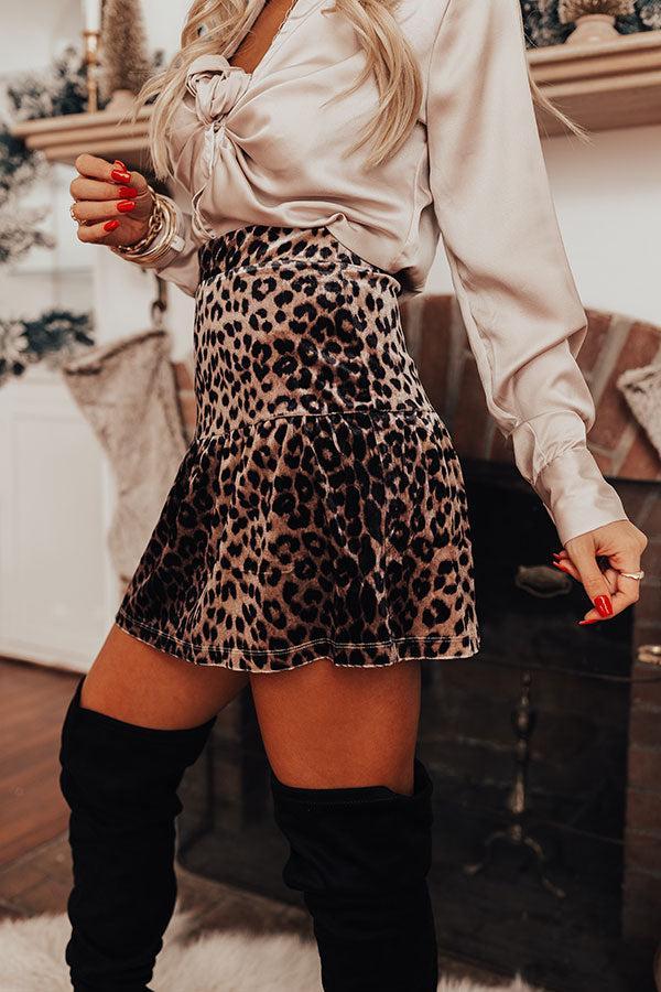 The Rhys Leopard Skirt Product Image