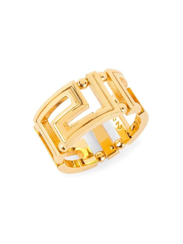 Mens Greca Goldtone Ring Product Image