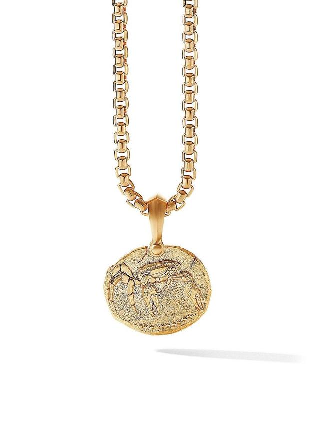 Mens Cancer Amulet in 18K Yellow Gold Product Image