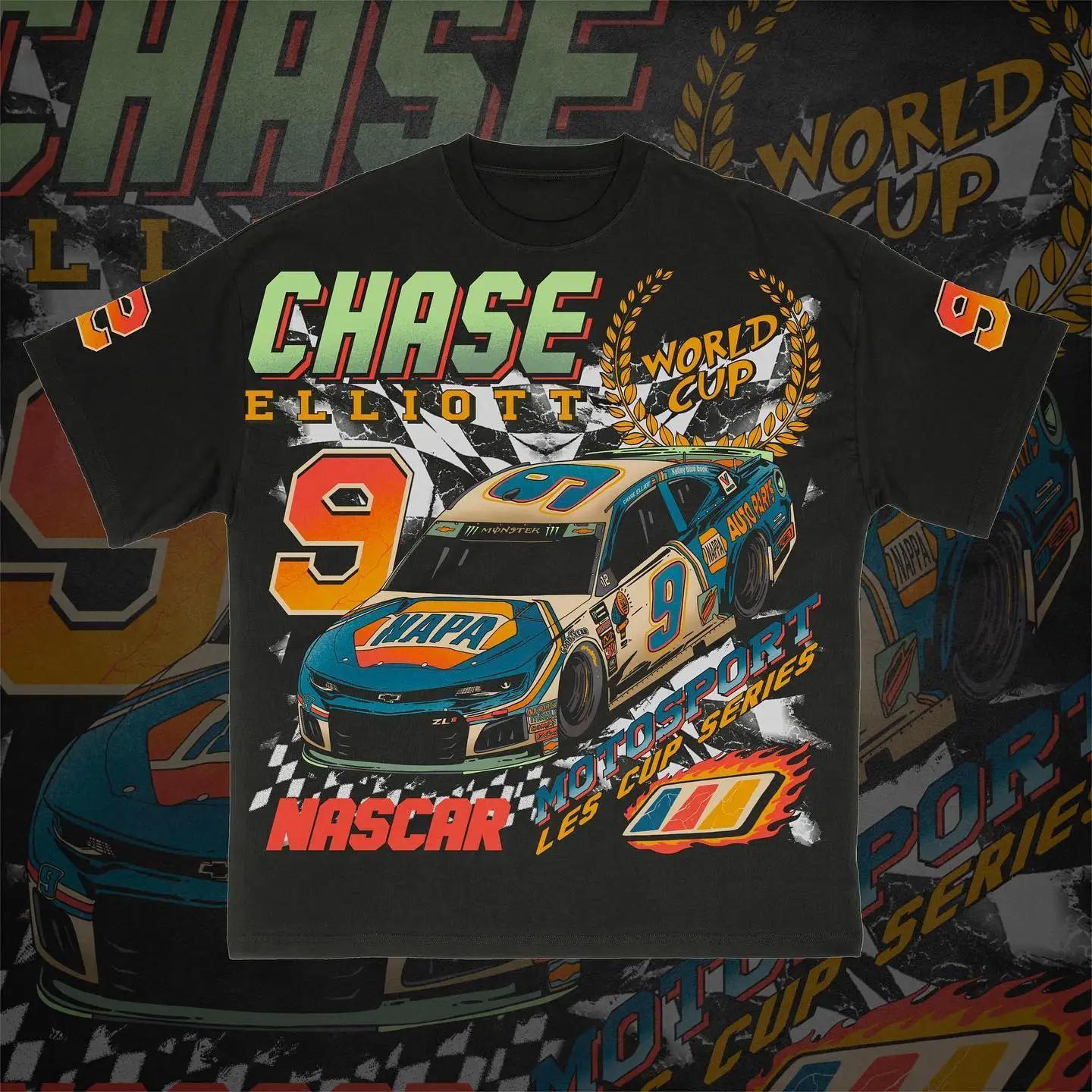 Sopula Vintage Nascar Chase Elliott 9 Graphic Cotton Short Sleeve T-Shirt product image