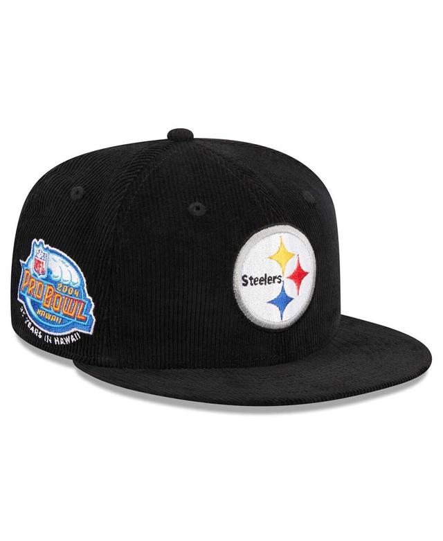 Mens New Era Pittsburgh Steelers Throwback Cord 59FIFTY Fitted Hat Product Image