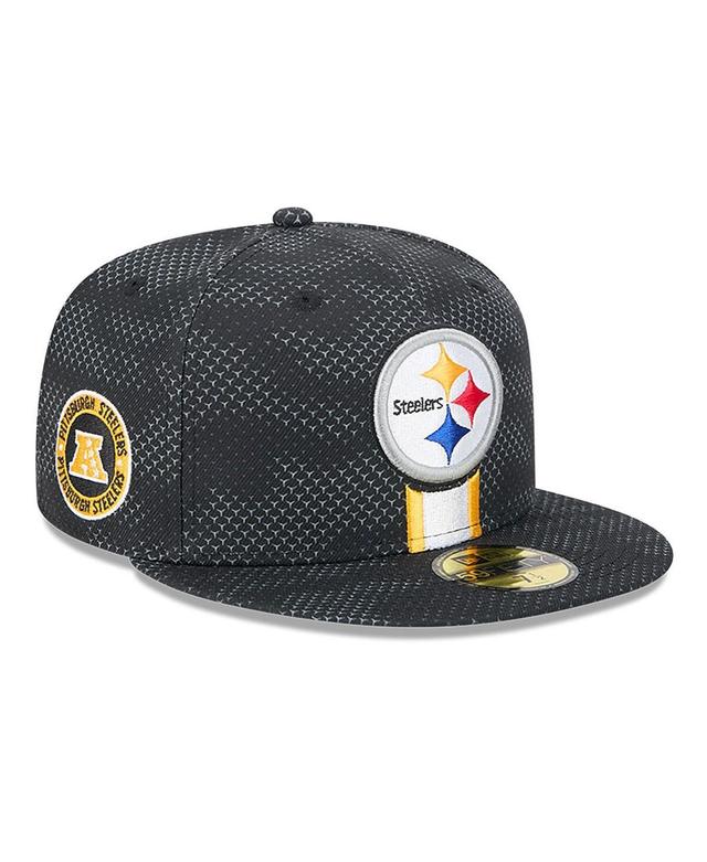 New Era Mens Black Pittsburgh Steelers 2024 Sideline 59FIFTY Fitted Hat Product Image