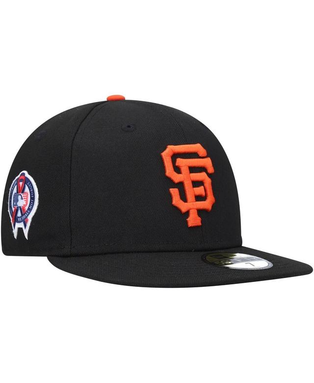 Mens New Era Black San Francisco Giants 9/11 Memorial Side Patch 59Fifty Fitted Hat Product Image